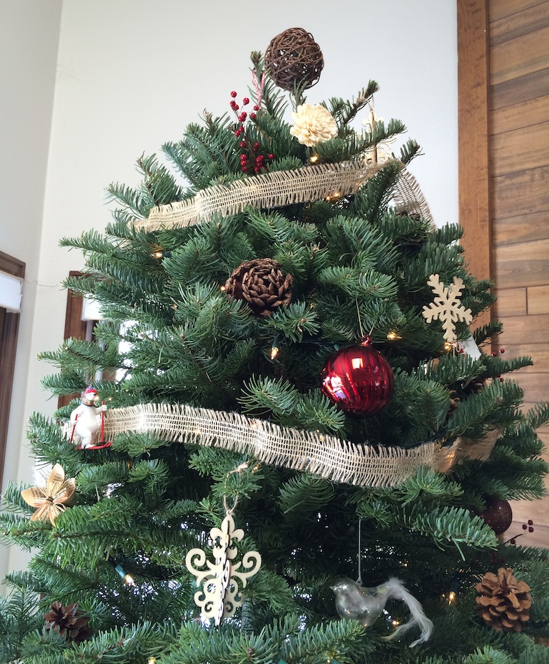 Rustic christmas tree